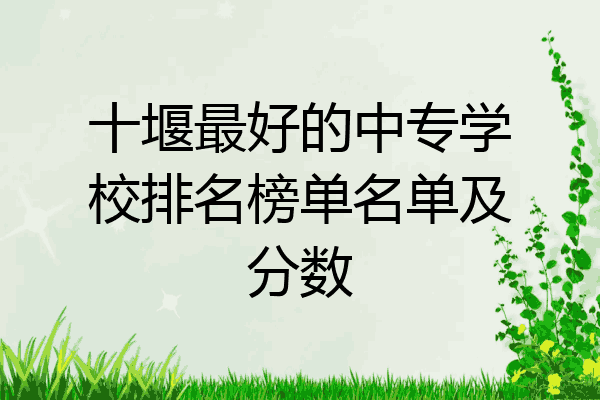 十堰最好的中专学校排名榜单名单及分数