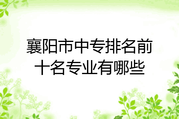 襄阳市中专排名前十名专业有哪些
