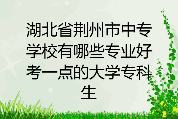 湖北省荆州市中专学校有哪些专业好考一点的大学专科生
