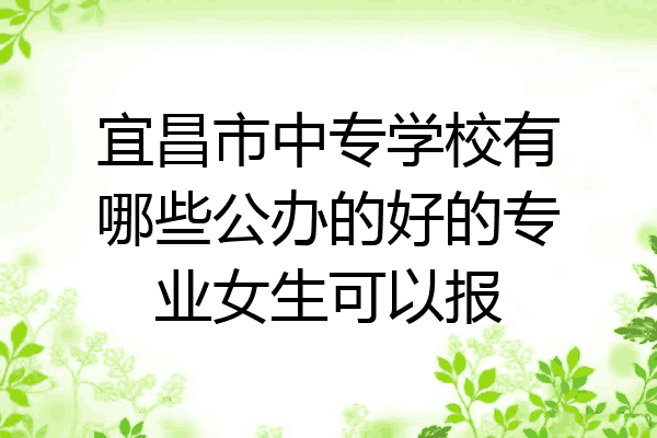 宜昌市中专学校有哪些公办的好的专业女生可以报