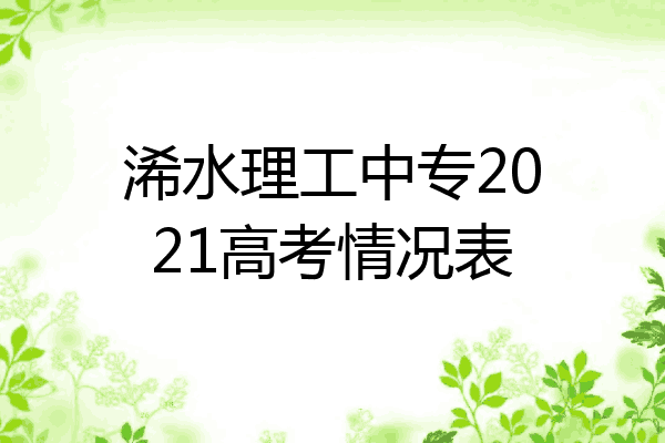 浠水理工中专2021高考情况表