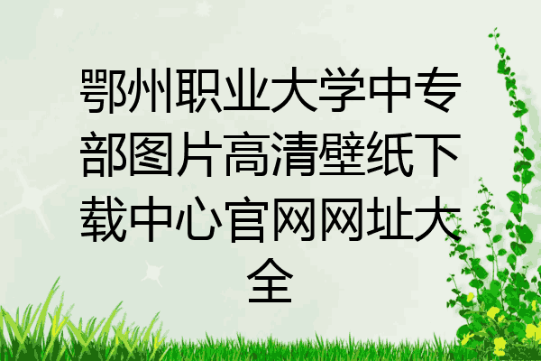 鄂州职业大学中专部图片高清壁纸下载中心官网网址大全