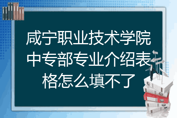 咸宁职业技术学院中专部专业介绍表格怎么填不了