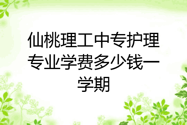 仙桃理工中专护理专业学费多少钱一学期