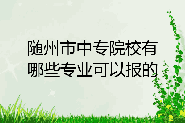 随州市中专院校有哪些专业可以报的