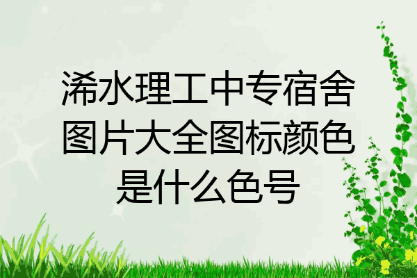 浠水理工中专宿舍图片大全图标颜色是什么色号