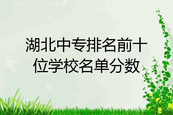 湖北中专排名前十位学校名单分数