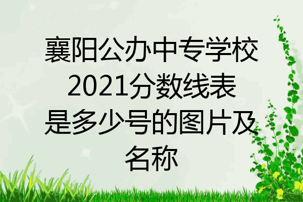 襄阳公办中专学校2021分数线表是多少号的图片及名称