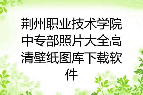 荆州职业技术学院中专部照片大全高清壁纸图库下载软件