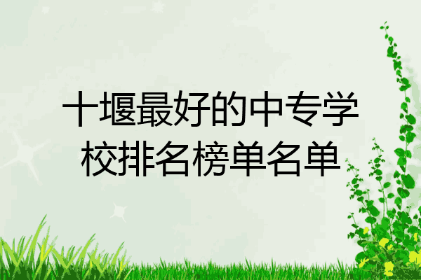 十堰最好的中专学校排名榜单名单