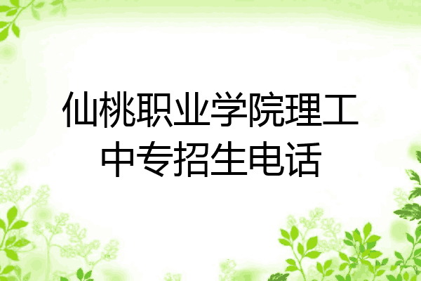 仙桃职业学院理工中专招生电话