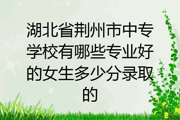 湖北省荆州市中专学校有哪些专业好的女生多少分录取的