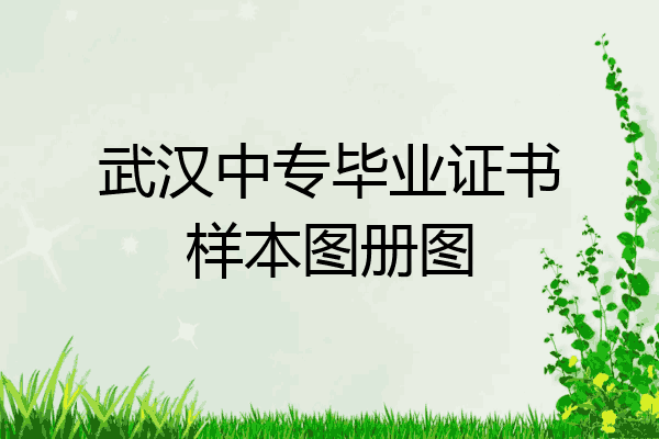 武汉中专毕业证书样本图册图