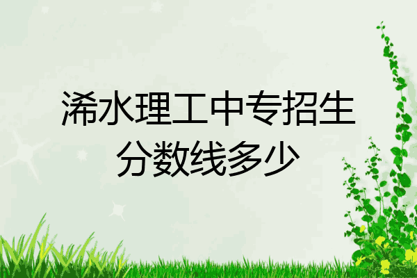 浠水理工中专招生分数线多少