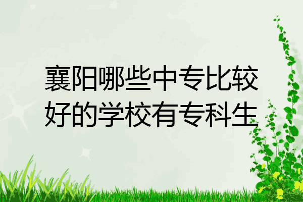 襄阳哪些中专比较好的学校有专科生