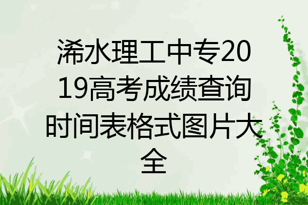 浠水理工中专2019高考成绩查询时间表格式图片大全