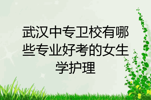 武汉中专卫校有哪些专业好考的女生学护理