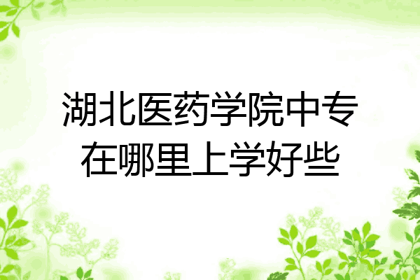 湖北医药学院中专在哪里上学好些