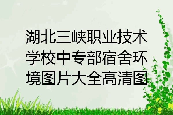湖北三峡职业技术学校中专部宿舍环境图片大全高清图