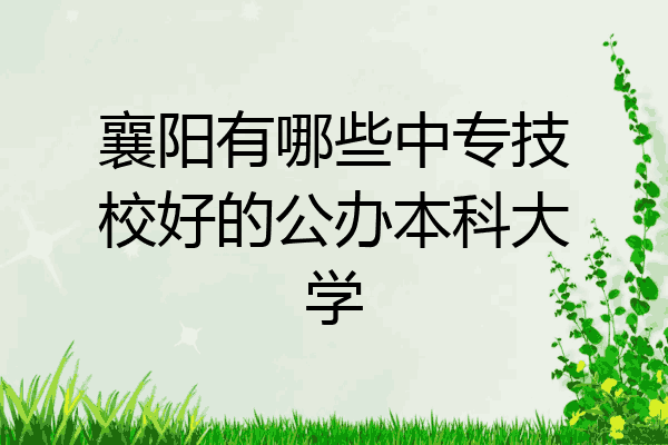 襄阳有哪些中专技校好的公办本科大学