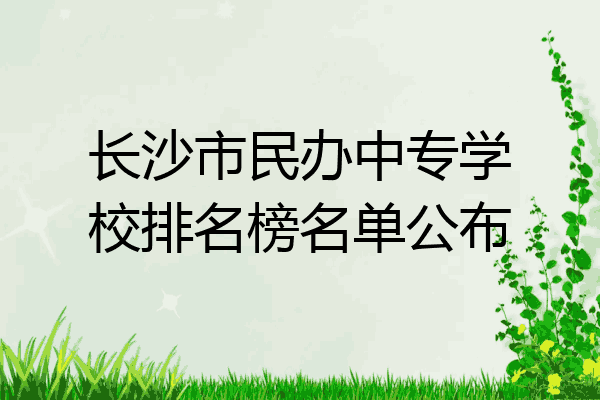 长沙市民办中专学校排名榜名单公布