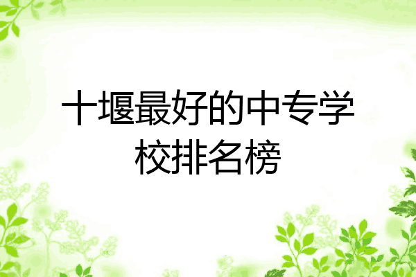 十堰最好的中专学校排名榜