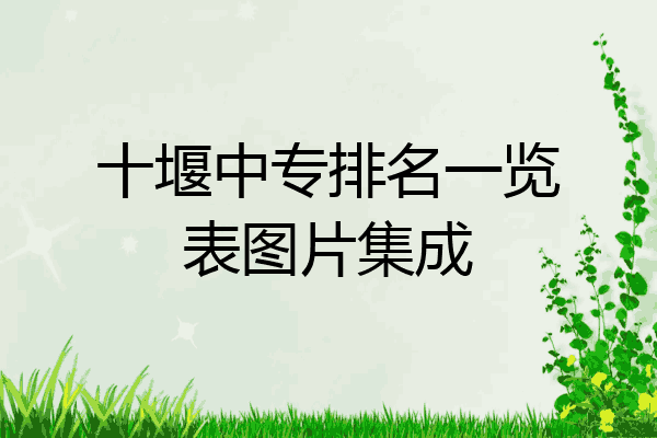 十堰中专排名一览表图片集成