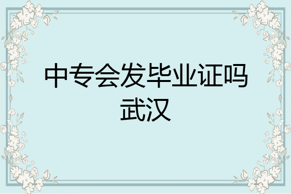 中专会发毕业证吗武汉