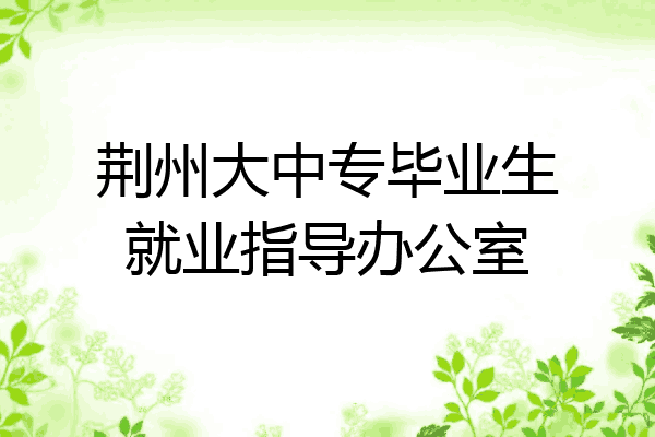 荆州大中专毕业生就业指导办公室