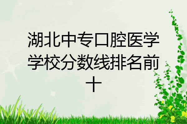 湖北中专口腔医学学校分数线排名前十