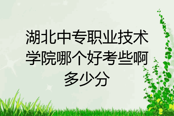 湖北中专职业技术学院哪个好考些啊多少分