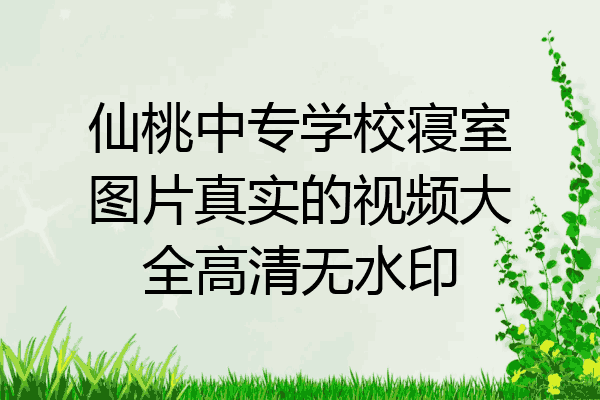 仙桃中专学校寝室图片真实的视频大全高清无水印