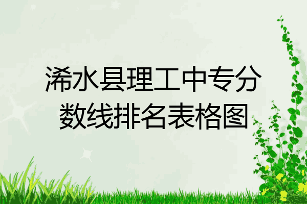 浠水县理工中专分数线排名表格图