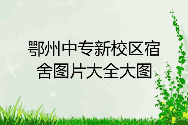 鄂州中专新校区宿舍图片大全大图