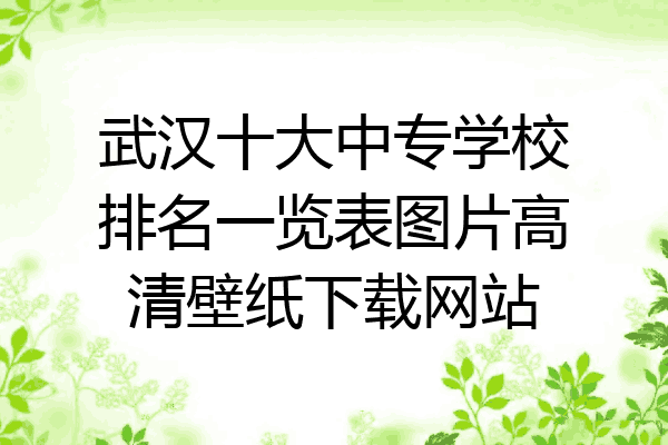 武汉十大中专学校排名一览表图片高清壁纸下载网站