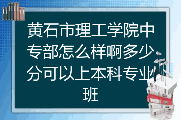 黄石市理工学院中专部怎么样啊多少分可以上本科专业班
