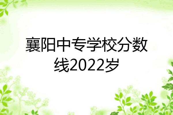 襄阳中专学校分数线2022岁