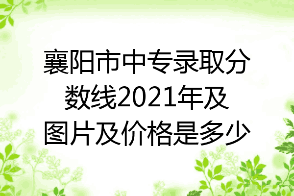 襄阳市中专录取分数线2021年及图片及价格是多少