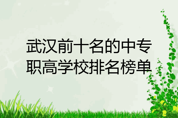 武汉前十名的中专职高学校排名榜单