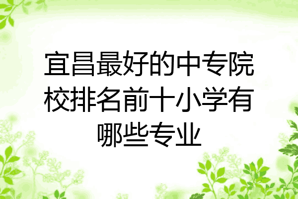 宜昌最好的中专院校排名前十小学有哪些专业