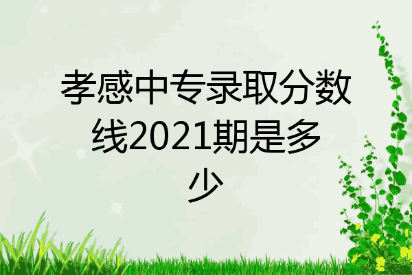 孝感中专录取分数线2021期是多少