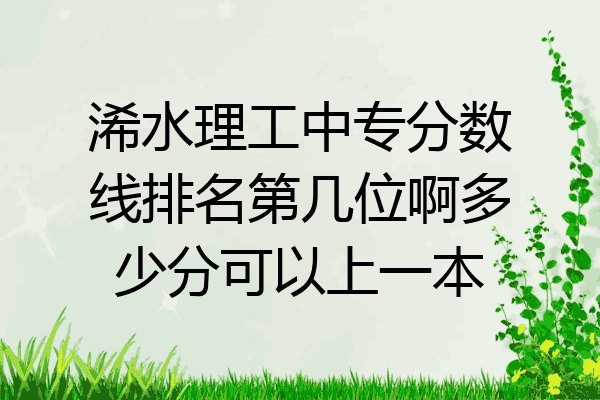 浠水理工中专分数线排名第几位啊多少分可以上一本