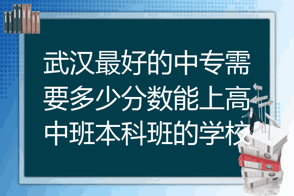 武汉最好的中专需要多少分数能上高中班本科班的学校