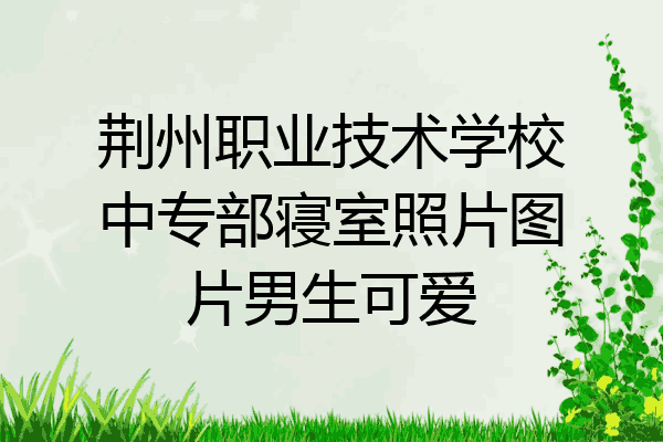 荆州职业技术学校中专部寝室照片图片男生可爱
