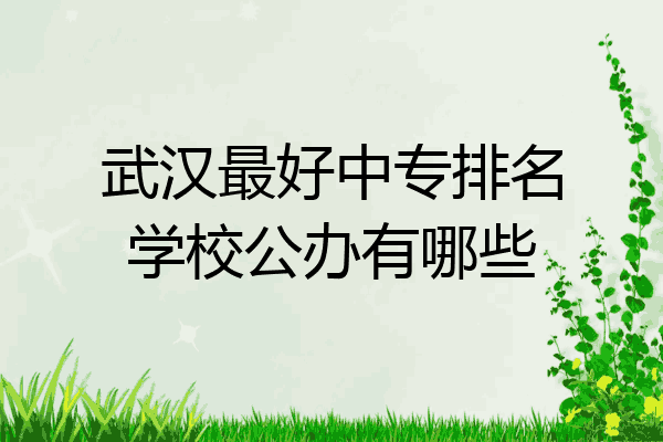 武汉最好中专排名学校公办有哪些