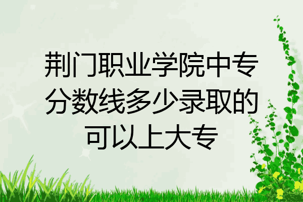 荆门职业学院中专分数线多少录取的可以上大专