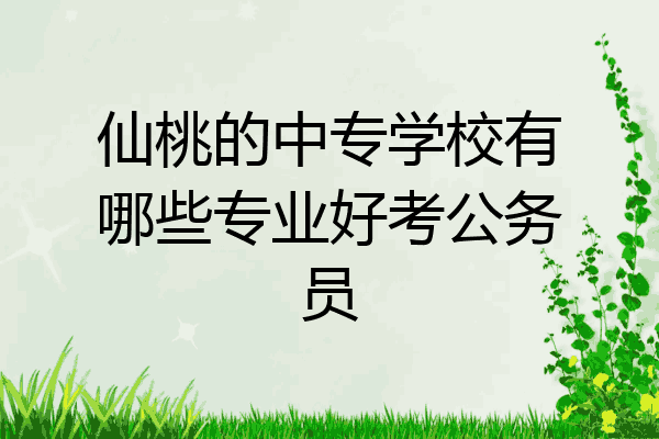 仙桃的中专学校有哪些专业好考公务员