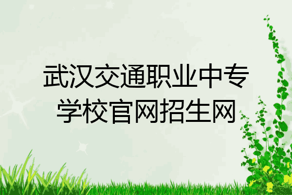 武汉交通职业中专学校官网招生网