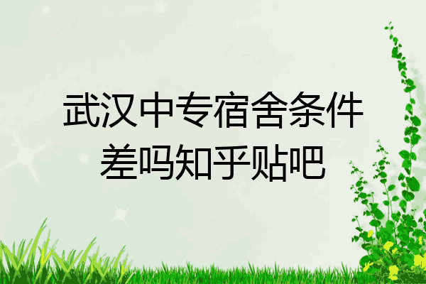 武汉中专宿舍条件差吗知乎贴吧