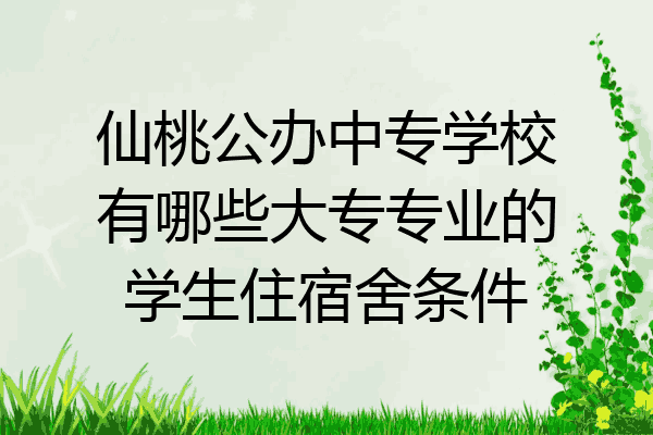仙桃公办中专学校有哪些大专专业的学生住宿舍条件